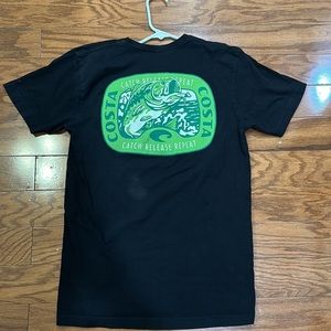 Black Costa Del Mar Mens medium T shirt